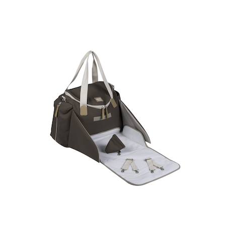 Sac à langer bandoulière grand volume 21 l sydney Cacao+Noir 3 - vertbaudet enfant 
