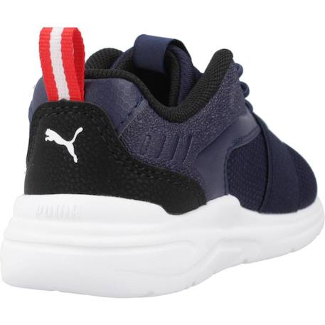 Baskets bébé garçon en textile à lacets souples Bleu blue 3 - vertbaudet enfant 