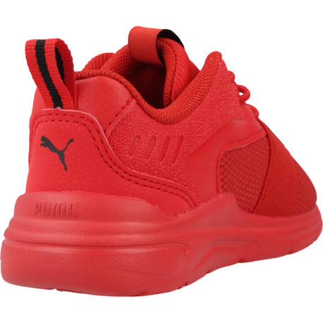Baskets bébé garçon en textile souple Rouge red 3 - vertbaudet enfant 