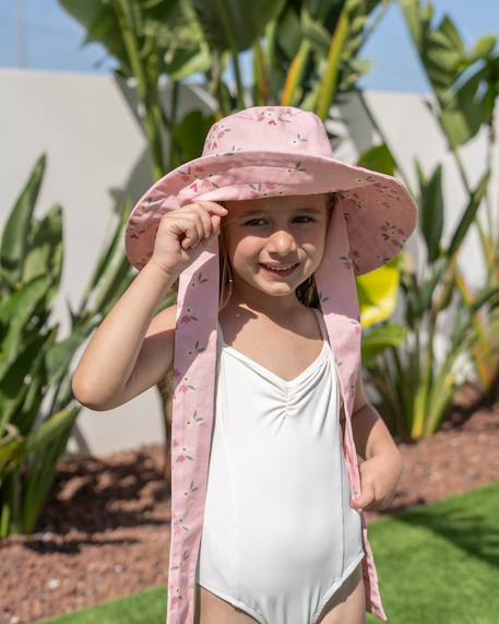 Fille-Accessoires-Chapeau-Chapeau enfant en coton protection soleil