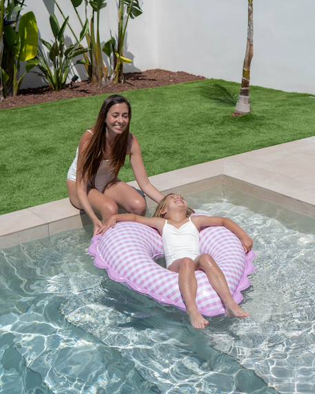 Gonflable pour enfants coeur nut pvc double valve Rose 5 - vertbaudet enfant 