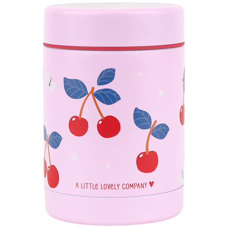 Boîte à repas isotherme cerises 300 ml Rose, rouge, jaune 1 - vertbaudet enfant 