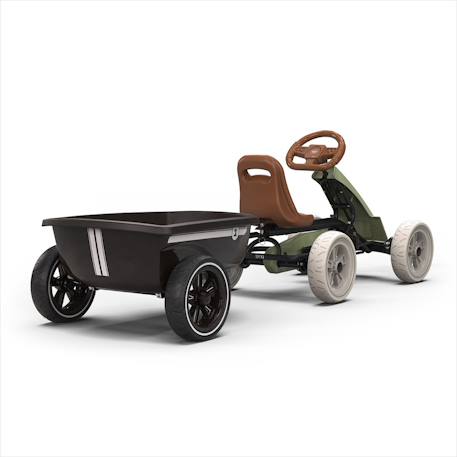 Kart enfant à pédales avec remorque - de 2 à 5 ans - Jeu exterieur Noir+Vert 11 - vertbaudet enfant 