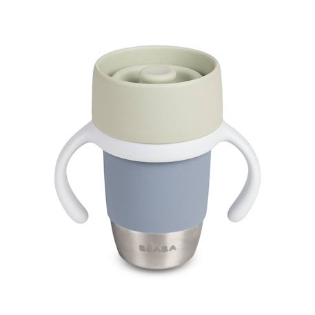 Tasse d'apprentissage inox click & drink Galet 1 - vertbaudet enfant 