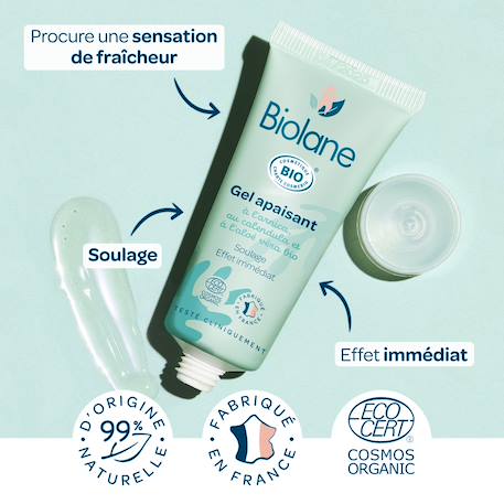 Gel apaisant certifié biologique - 20ml MULTICOLORE 3 - vertbaudet enfant 