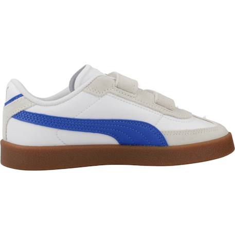 Baskets enfant garçon en cuir à scratch rétro Blanc white 1 - vertbaudet enfant 