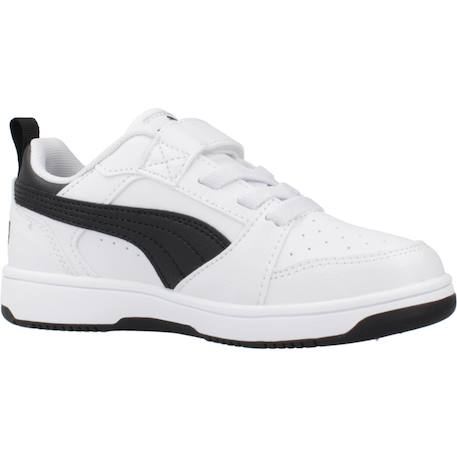 Baskets enfant garçon à scratch Blanc white 5 - vertbaudet enfant 