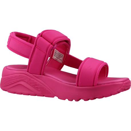 Sandales enfant fille en textile Rose htpk+Vert lime 5 - vertbaudet enfant 