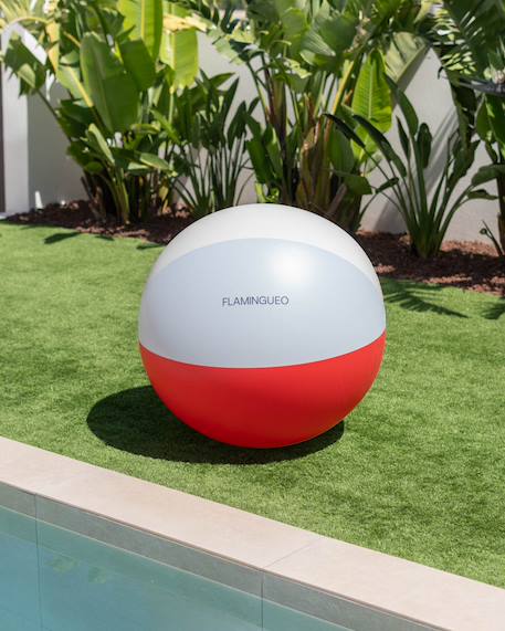Balle gonflable enfant pour plage et piscine Bleu+Multicolore+Rose 7 - vertbaudet enfant 