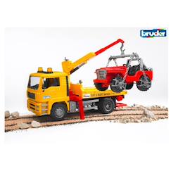 Jouet-Jeux d'imagination-Véhicules, garages, circuits et trains-Dépanneuse man tga avec véhicule tout-terrain