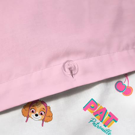 Parure de lit enfant 140x200, 100% coton, pat patrouille Rose 5 - vertbaudet enfant 