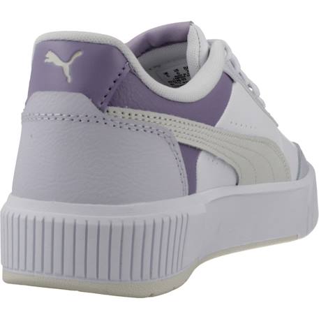 Baskets enfant fille en cuir Blanc black 3 - vertbaudet enfant 