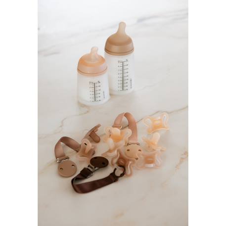 Attache sucette zero.zero Amande+Caramel+Clair+Sable clair 11 - vertbaudet enfant 