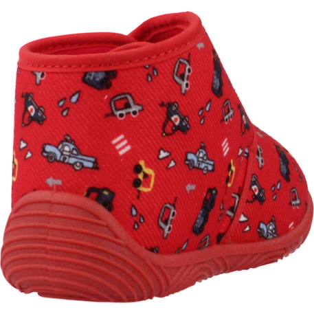Chaussons garçon modèle ankle boot tulip Rouge 700 3 - vertbaudet enfant 