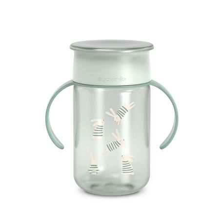 Tasse bébé 360° +12mois 340ml Lapin vert 3 - vertbaudet enfant 