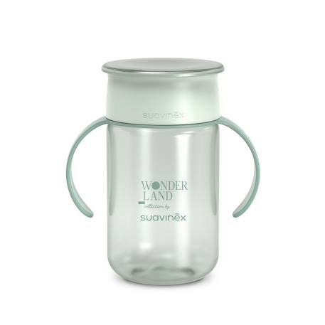 Tasse bébé 360° +12mois 340ml Lapin vert 1 - vertbaudet enfant 