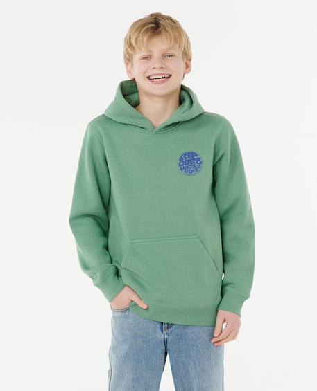 Sweat à capuche wetsuit icon enfant Aloe+Bone+Grass green+Grey marle+Light navy+Navy/white 13 - vertbaudet enfant 
