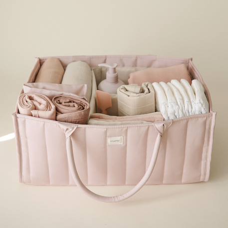 Panier à couches Bleu, blanc+Ecru+Ecru, jaune, vert+Rose+Vert d'eau 20 - vertbaudet enfant 