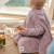 Bavoir boo évolutif 6 mois - 4 ans lilac love Rose 2 - vertbaudet enfant 