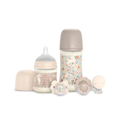 Set de biberons welcome baby Lapin beige+Lapin bleu+Lapin rose 1 - vertbaudet enfant 