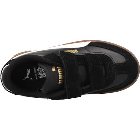 Baskets enfant garçon en cuir Noir black 6 - vertbaudet enfant 