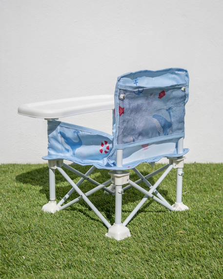Chaise bebe pliable avec tablette portable Bleu+Rose 6 - vertbaudet enfant 