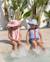 Chapeau enfant en coton protection soleil Rose+Violet 2 - vertbaudet enfant 