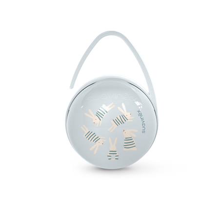 Porte-sucettes duo bonhomia Beige neutre+Lapin bleu 3 - vertbaudet enfant 