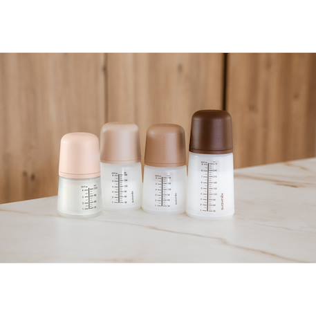 Biberon anti-colique spécial allaitement 120 ml zero.zero Amande+Caramel+Clair+Sable clair 2 - vertbaudet enfant 