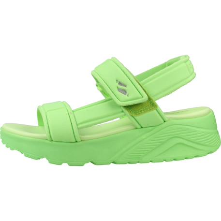 Sandales enfant fille en textile Rose htpk+Vert lime 8 - vertbaudet enfant 