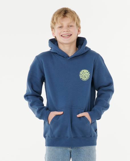 Sweat à capuche wetsuit icon enfant Aloe+Bone+Grass green+Grey marle+Light navy+Navy/white 21 - vertbaudet enfant 