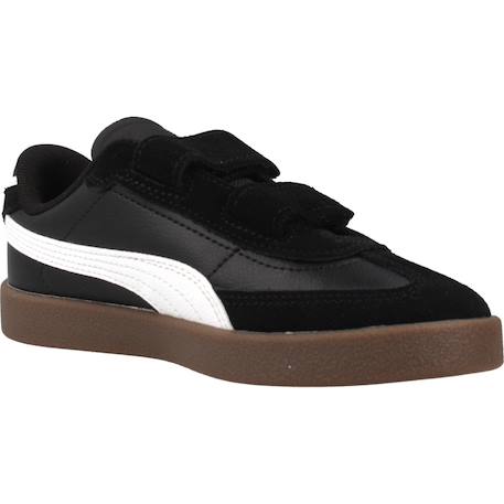 Baskets enfant garçon en cuir Noir black 5 - vertbaudet enfant 
