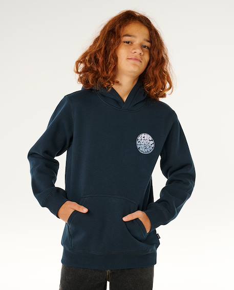 Sweat à capuche wetsuit icon enfant Aloe+Bone+Grass green+Grey marle+Light navy+Navy/white 31 - vertbaudet enfant 