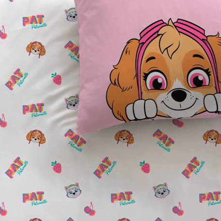 Parure de lit enfant 140x200, 100% coton, pat patrouille Rose 2 - vertbaudet enfant 