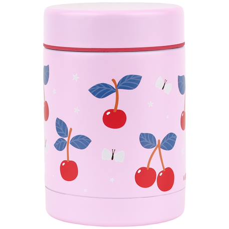 Boîte à repas isotherme cerises 300 ml Rose, rouge, jaune 2 - vertbaudet enfant 