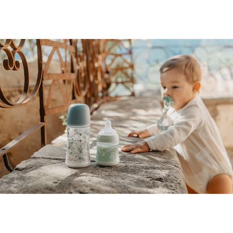 Biberon en polyamide avec tétine sx pro 270 ml débit m Beige neutre+Bleu liberty+Liberty rose+Rose 12 - vertbaudet enfant 