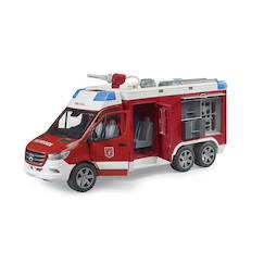 Jouet-Jeux d'imagination-Fourgon de pompiers mb sprinter avec module son et lumière