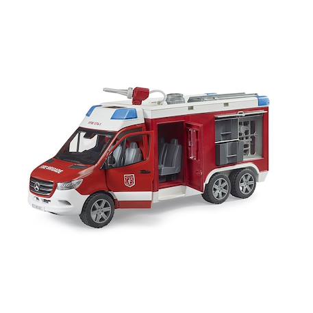 Fourgon de pompiers mb sprinter avec module son et lumière Rouge 1 - vertbaudet enfant 