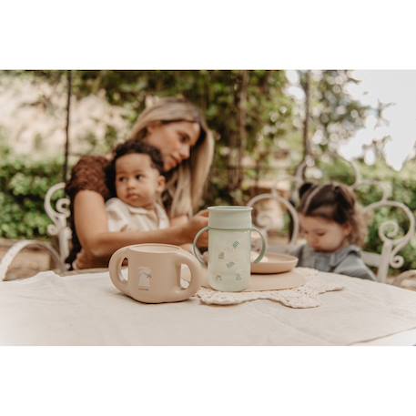 Tasse bébé 360° +12mois 340ml Lapin vert 2 - vertbaudet enfant 