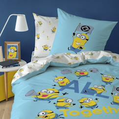 Linge de maison et décoration-Linge de lit enfant-Taie d'oreiller-Parure de lit enfant 140x200, 100% coton, les minions