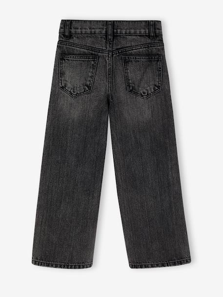 Jean fille large morphologik tour de hanches fin bleached+bleu foncé+denim gris+stone 9 - vertbaudet enfant 
