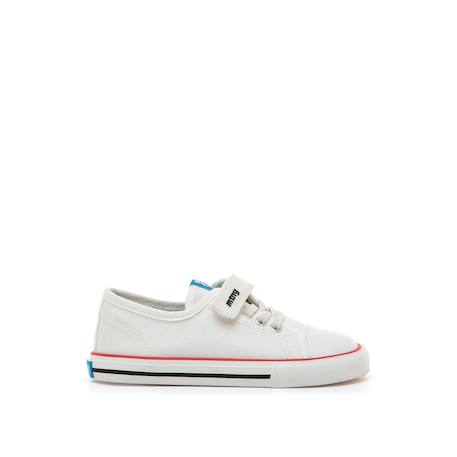 Sneakers garçon fermeture à lacets + scratch Bleu ciel+Blue marine+Noir - Bleu+White 19 - vertbaudet enfant 