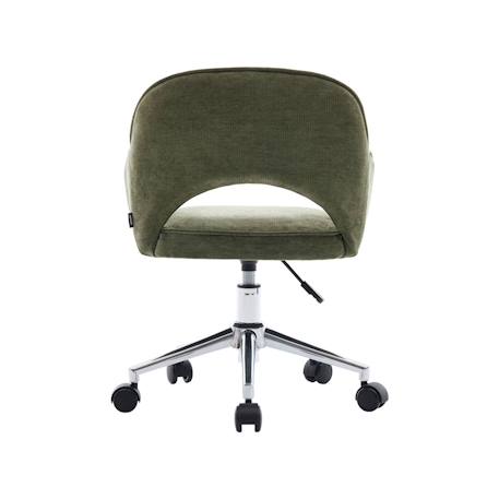 Chaise de bureau enfant à roulettes ajustable tissu chenille - jim kid Beige+Kaki 7 - vertbaudet enfant 