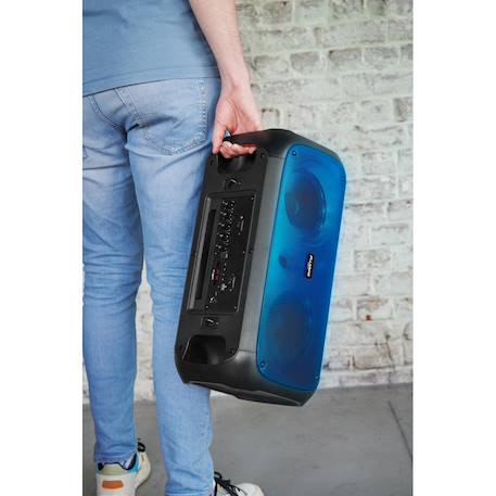 Enceinte ado lumineuse à bandoulière et micro Noir 3 - vertbaudet enfant 