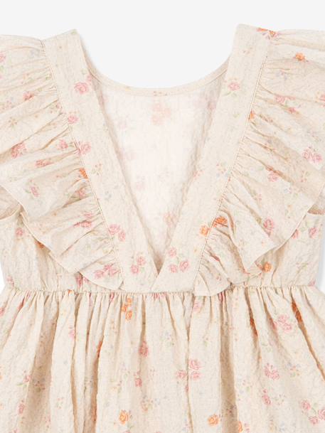 Robe à volants ELIN beige 3 - vertbaudet enfant 