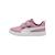 Baskets basses  à scratch Poised rose puma blanc berry 2 - vertbaudet enfant 