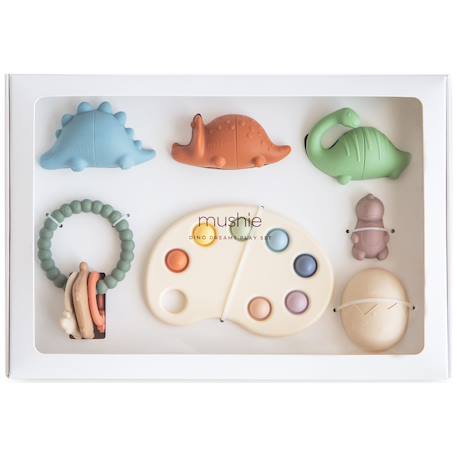Coffret jeux d'éveil dino dreams (6 pièces) Multicolore 1 - vertbaudet enfant 