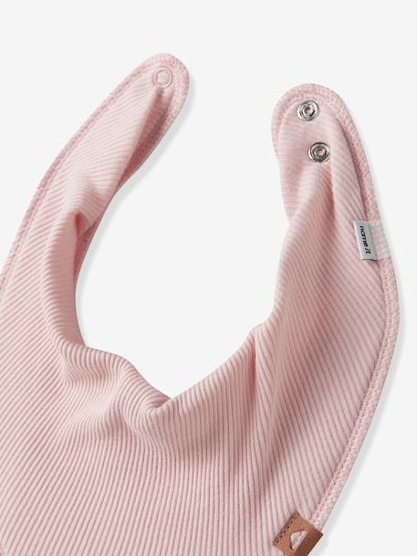 Lot de 3 bavoirs pour bébé fille NBFYVETTE NAME IT, forme triangulaire rose poudré 2 - vertbaudet enfant 