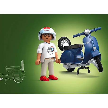 1969 vespa 150 sprint veloce bleu 71622 Bleu 1 - vertbaudet enfant 