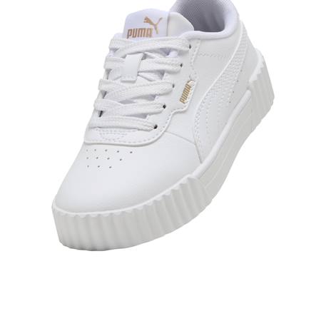Baskets basses  à lacets Blanc or 4 - vertbaudet enfant 